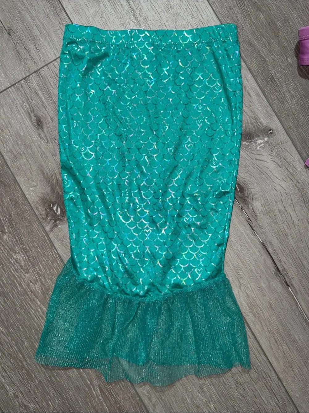 Cat & Jack Mermaid swimsuit Skirt Bikini Set with Purple Top 18 moths new